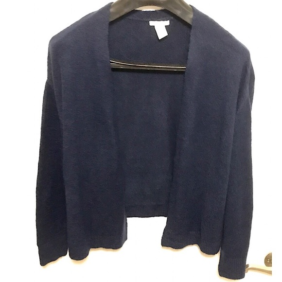 H&M Sweaters - H & M basic navy blue open cardigan